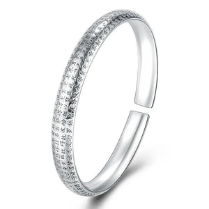 Vintage XINJING Tai Silver Open Bracelet Bangle