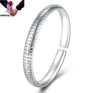 Vintage XINJING Tai Silver Open Bracelet Bangle