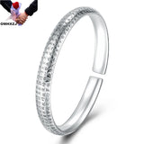 Vintage XINJING Tai Silver Open Bracelet Bangle