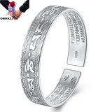 European Style S999 Silver Open Bangle Bracelet