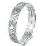 European Style S999 Silver Open Bangle Bracelet