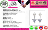 Kpop Zircon Pearls 925 Silver Stud Earrings YS435