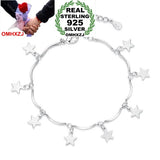 Sweet Star 925 Sterling Silver Bracelet Bangle for Women
