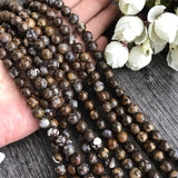 Natural Opal Round Beads 6 8 10mm DIY Bracelet Necklace Jewelry Making
