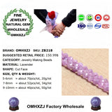 Natural Lanvender Amethyst Cut Beads for DIY Bracelet Necklace