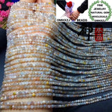 Moonstone Cut Bead 3-3.2mm for DIY Bracelet Necklace