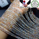 Moonstone Cut Bead 3-3.2mm for DIY Bracelet Necklace