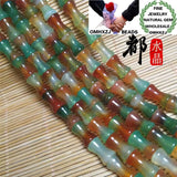 Natural Stone Fine Peacock Agate Bamboo Beads 8*12mm DIY Bracelet Necklace