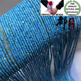 Natural Stone Turquoise Tube Beads 1.5-2.5mm DIY Jewelry Components