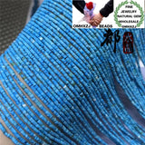 Natural Stone Turquoise Tube Beads 1.5-2.5mm DIY Jewelry Components