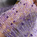 Natural Stone Ametrine Beads 4-4.5mm DIY Bracelet Necklace Jewelry Making