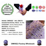 Natural Stone Ametrine Beads 4-4.5mm DIY Bracelet Necklace Jewelry Making