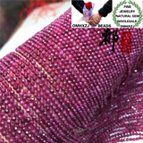 Natural Stone Ruby Football Bead for DIY Bracelet Necklace