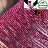 Natural Stone Ruby Football Bead for DIY Bracelet Necklace