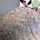 Natural Morganite Football Beads DIY Jewelry Findings