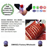 Natural Stone Fine Red Agate Round Beads for DIY Bracelets