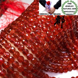 Natural Stone Fine Red Agate Round Beads for DIY Bracelets