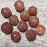 Orange Moonstone Round Beads 12.5-13.5mm DIY Bracelet Necklace Jewelry