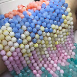 DIY Bracelet Necklace Jewelry Natural Morganite Chalcedony Beads
