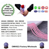 23mm DIY Rose Quartz Beads for Jewelry Making