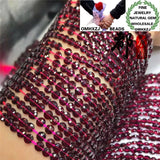 DIY Garnet Round Beads 3x4mm for Jewelry Making