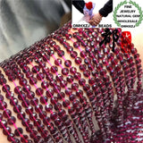 DIY Garnet Round Beads 3x4mm for Jewelry Making
