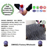Natural Terahertz Stone Beads DIY Jewelry Making Components