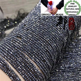 Natural Terahertz Stone Beads DIY Jewelry Making Components
