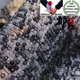 Natural Rutilated Quartz Beads 3x4mm DIY Jewelry Making