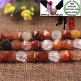 Natural Stone Fine Fortune Faceted Beads DIY Jewelry Making Accessories