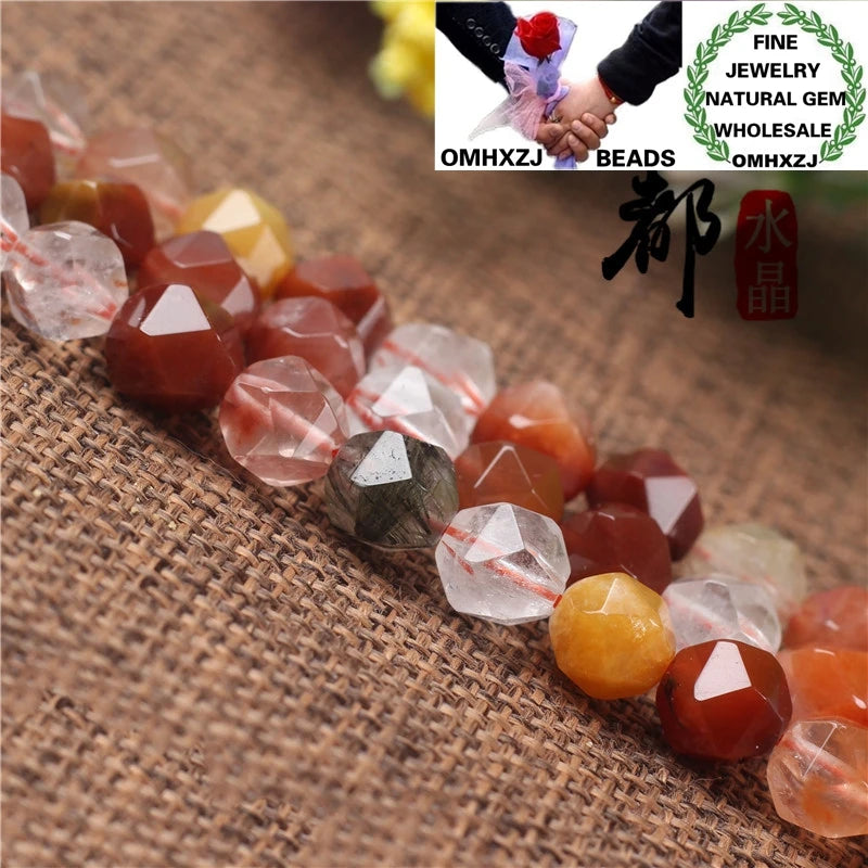 Natural Stone Fine Fortune Faceted Beads DIY Jewelry Making Accessories