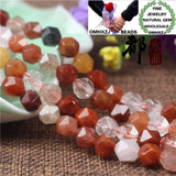 Natural Stone Fine Fortune Faceted Beads DIY Jewelry Making Accessories