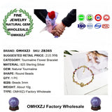 ZB365 Tourmaline Round Beads Bracelets Bangles