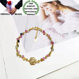 ZB365 Tourmaline Round Beads Bracelets Bangles