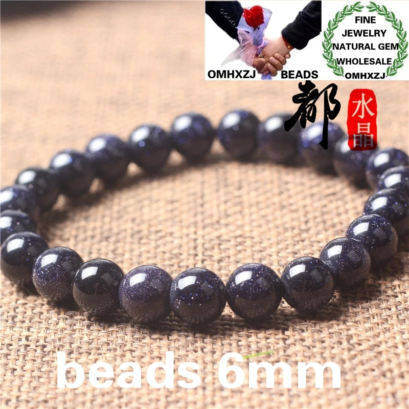 European Fine Sandstone Beads Bracelets - 68101214mm