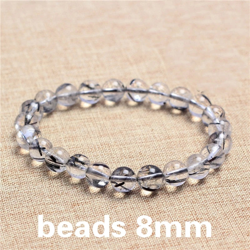 ZB407 810mm Rutilated Quartz Beads Bracelet