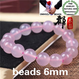 Natural Stone Pink Chalcedony Beads Bracelets, European Style