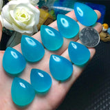 European Natural Stone Amazonite Water Drop Pendant Charm