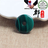 European Hot Malachite Peace Buckle Pendant Charm