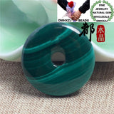 European Hot Malachite Peace Buckle Pendant Charm
