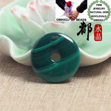 European Hot Malachite Peace Buckle Pendant Charm