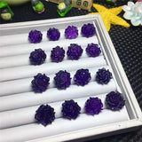Amethyst Peony Pendant Charm for Wedding Gift