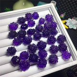 Amethyst Peony Pendant Charm for Wedding Gift