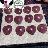 ZB447 European Strawberry Quartz PIXIU Heart Pendant