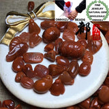 European Hot Red Agate PIXIU Pendant Charm