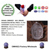 ZB449 Natural Stone Buddha Pendant Charm