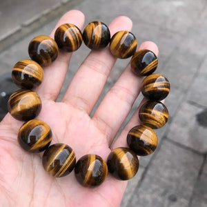 Natural Stone Tiger Eye Round Beads Bracelet DIY Jewelry Making 7A Fine 10-16mm