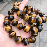 Natural Stone Tiger Eye Round Beads Bracelet DIY Jewelry Making 7A Fine 10-16mm
