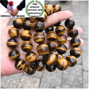 Natural Stone Tiger Eye Round Beads Bracelet DIY Jewelry Making 7A Fine 10-16mm