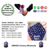 Natural Stone Fine Lapis Beads DIY Jewelry Making Accessories
